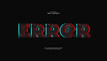 Error text effect is suitable for web design