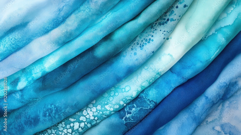 Poster Abstract blue watercolor background with flowing textures and gradients suitable for various applications Copy Space