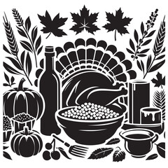 thanksgiving silhouette