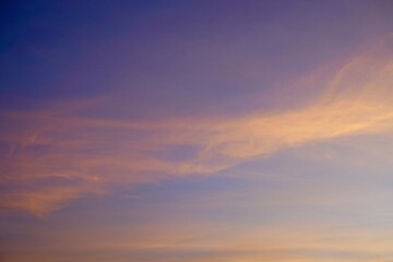 sunset in the sky