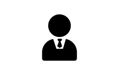 user isolated icon , person vector transparent icon 