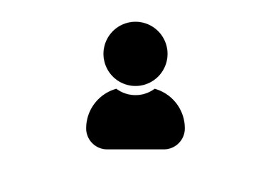 user isolated icon, person vector icon