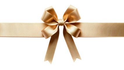 Elegant gold ribbon with bow, perfect for gifts and decorations