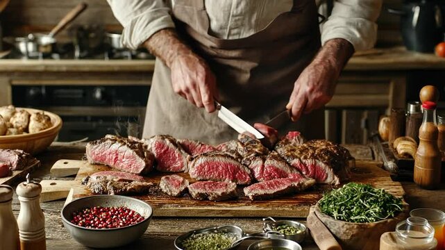 Masterful Meat Carving: A Culinary Delight