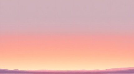 Pastel Sky Over Rolling Purple Hills