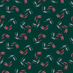 Vector illustration of a seamless floral pattern with spring flowers. Lovely floral background in sweet colors