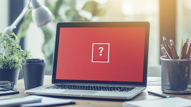 Phishing Attempt Detected Warning Screen on Laptop with Red Overlay