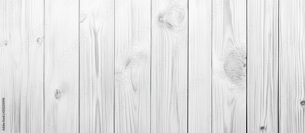 Poster White wooden planks with texture and knots suitable for background or design use Copy Space
