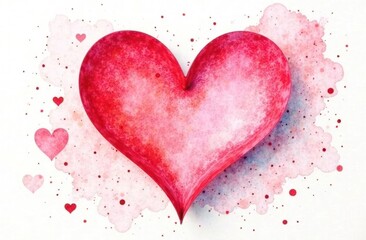 Valentine's Day Background With Hearts and Flowers.