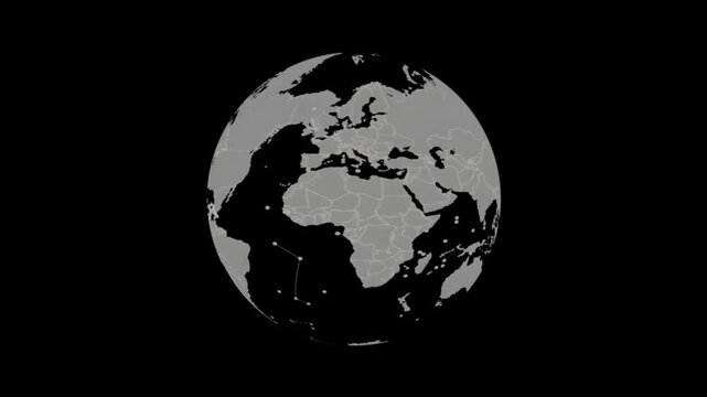 Rotating Globe Alpha Animation