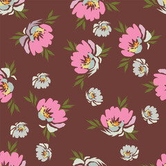 Seamless pattern texture vector for print textile designs