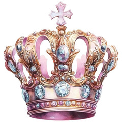 Fototapeta premium Elegant Crown Clipart Vector Illustration