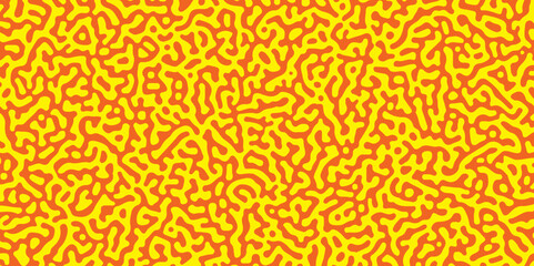 Abstract Turing pattern background. hexagonal swirl pattern. zigzag, Monochrome, vector, seamless, waving, turing, labyrinth. algorithm psychedelic background. Reaction diffusion. Hand drawn Batik.  