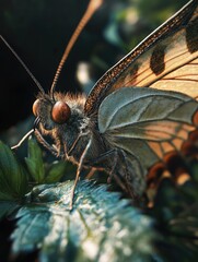 Obraz premium Butterfly on leaf