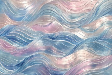 Obraz premium Abstract Pastel Wave Painting Textured Background