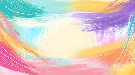 Abstract Pastel Paint Strokes Background Design