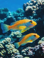Fototapeta premium Swimming fish in water