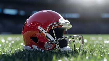 Colorful football helmet illustration artistic and bold design for creative projects