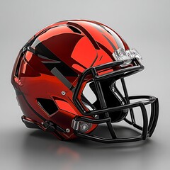 Fototapeta premium Colorful professional football helmet dynamic design for sports enthusiast projects