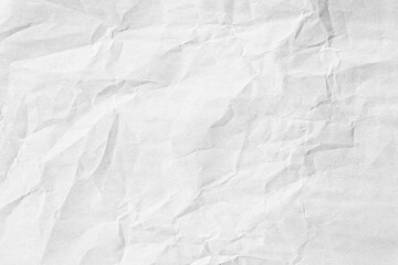 Crumpled white paper texture macro closeup