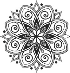 Abstract Geometric Mandala for Creative Design