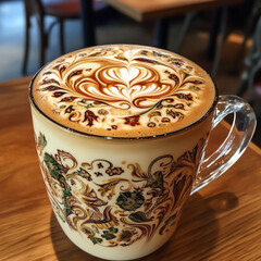 creative coffee crema designs