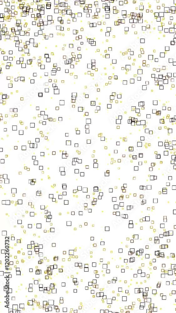 Poster Vertical video with pixel Particles Motion on white background Background