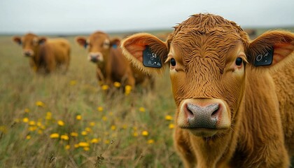 wearable IoT devices on cattle, providing real-time health and location data in a sustainable grazing setup, Sustainable Livestock Monitoring Technology