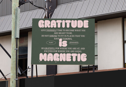 Customizable rectangular Sign Mockup Displayed in Sidney, Australia. real estate concept