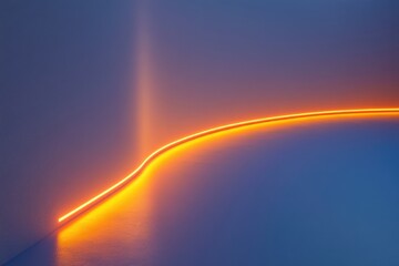 Orange lights in room