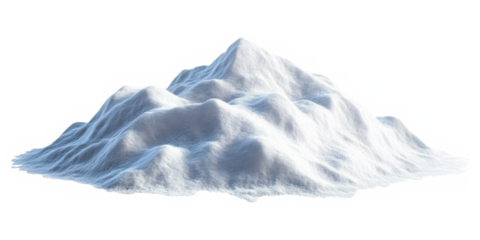 Snowdrift isolated on transparent background
