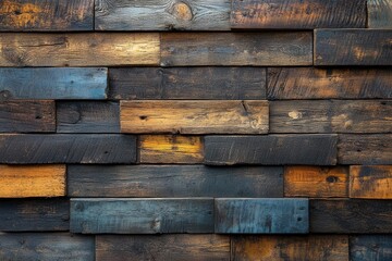 vintage wooden wall with weathered patina, detailed grain texture and rustic charm, warm natural lighting