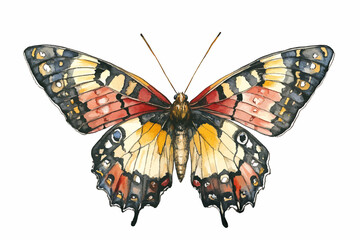 Obraz premium there is a butterfly that is sitting on a white surface