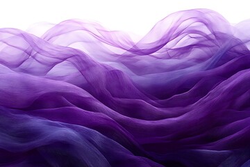 Purple Sheer Fabric Draped in Soft Waves