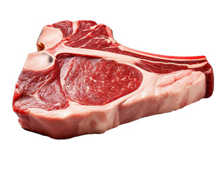 raw T-Bone steak ö isolated on transparent background