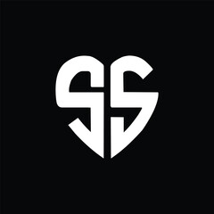 Fototapeta premium SS letter logo creative design with vector graphic, SS unique design