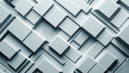 Geometric abstract pattern creating a modern architectural flow