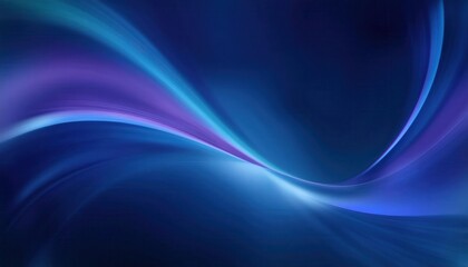 Obraz premium flowing abstract blue and purple wave with gradient effect, dynamic digital design for modern background, banner, or presentation