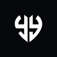 EMN letter logo creative design , YY simple and modern logo and YY unique design. YY luxurious alphabet design YY Or YY Monogram Logo Design Icon