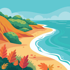Coastal Scene Description