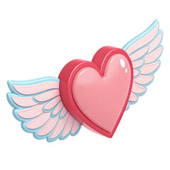 love wing 3D Icon illustration.