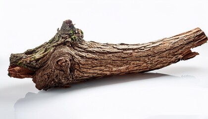 willow bark on white historical past