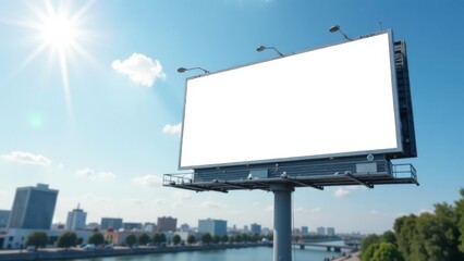 Fototapeta premium Billboard with space for advertising.