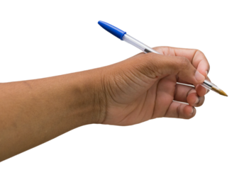 hand holding a pen, Transparency - mão segurando uma caneta, transparência
