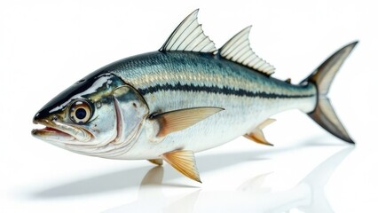 Naklejka premium Fresh fish on a white background.