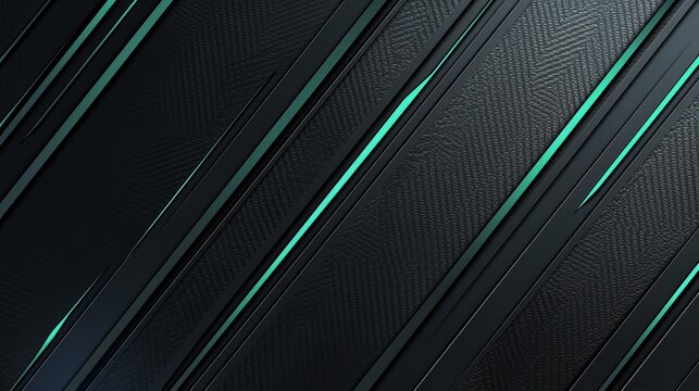 Sleek black and green gradient background with dark metal texture, soft diagonal lines, and silver-gray accents
