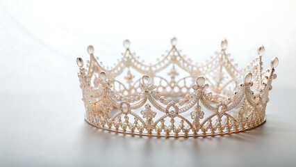 golden crown isolated on white