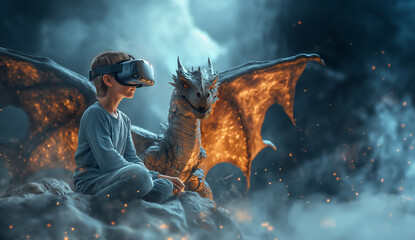 VR Adventure with Dragon