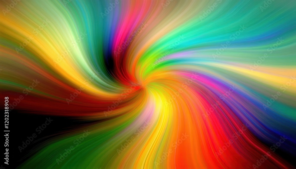 Poster diagonal gradient of vibrant rainbow hues with smooth transitions, perfect for abstract background, 