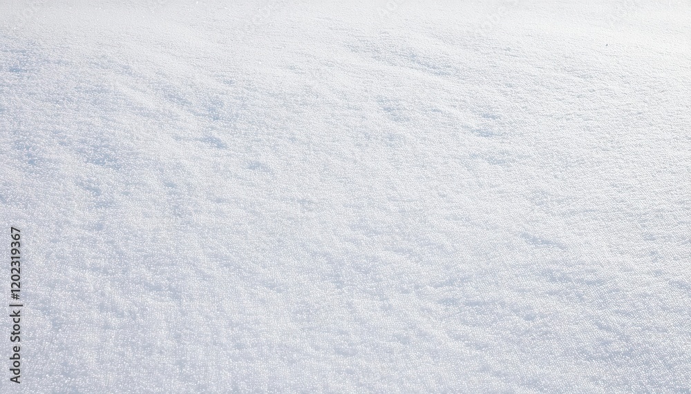 Aufkleber textured close-up of pristine white snow surface with delicate crystalline patterns, perfect for win